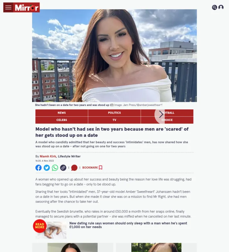 Coverage in The Mirror