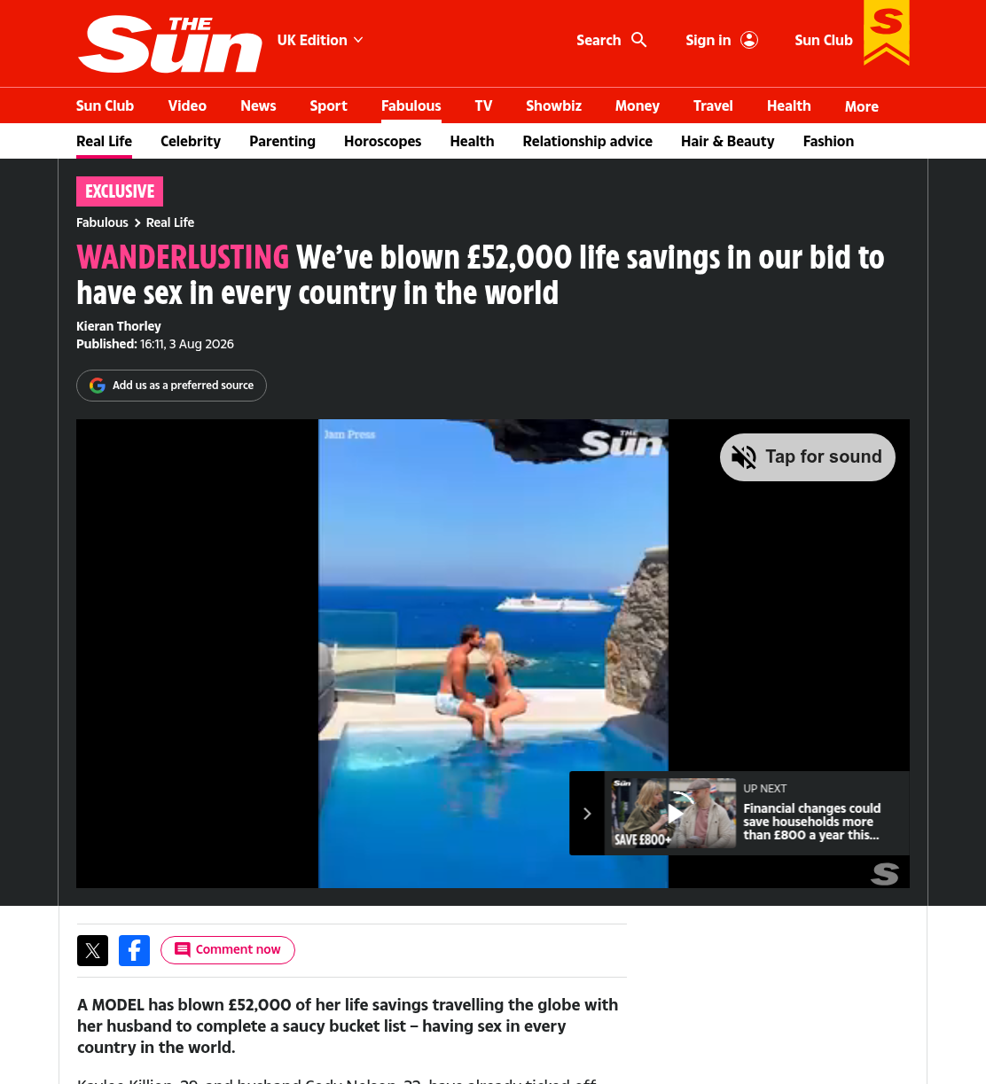 Coverage in The Sun