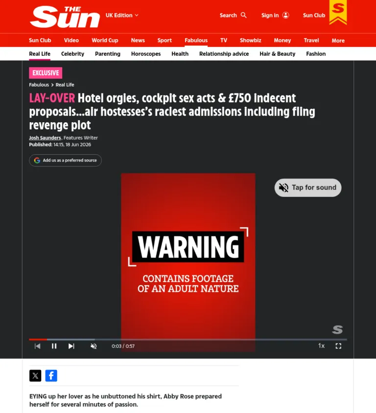 Coverage in The Sun